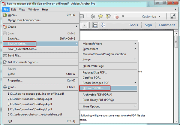 compressed pdf size reducer online