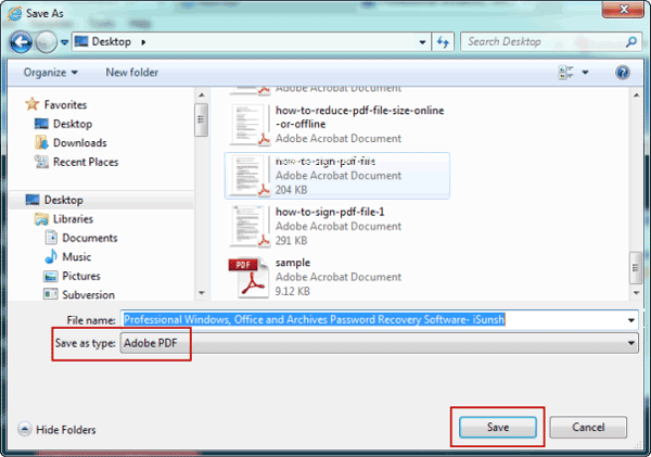 how to save web page as pdf