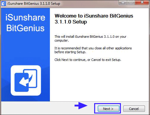 install iSunshare BitGenius