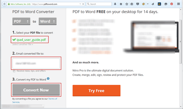 how to convert pdf to editable word free online