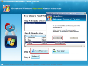 reset Microsoft account password without Internet on Windows 8