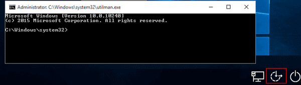 run command prompt on login screen