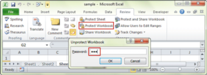 disable remove only in workbook structure of excel file