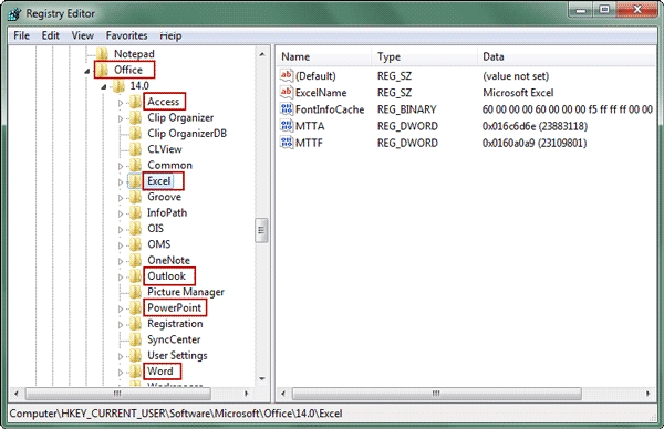 excel 2013 disable protected view registry