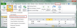 choose to rename multiple worksheets with Kutools for Excel