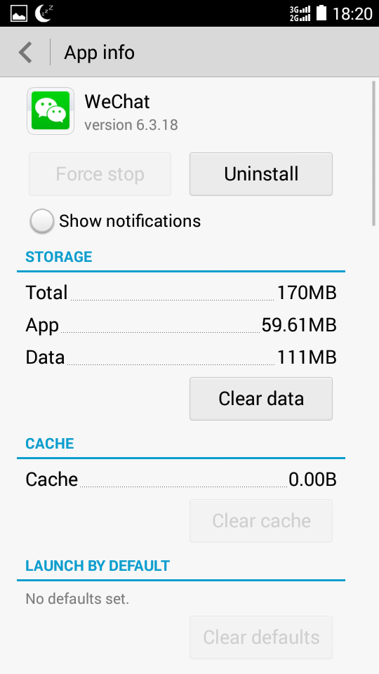 clear app data android phone