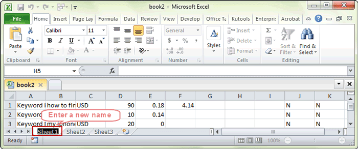 3 Ways To Rename Multiple Worksheets Manually Or Automatically In Excel