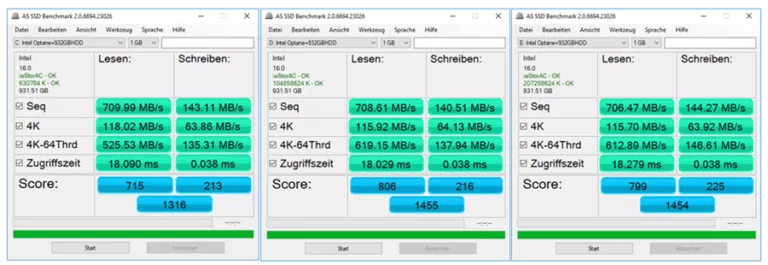 transfer speed in asssd