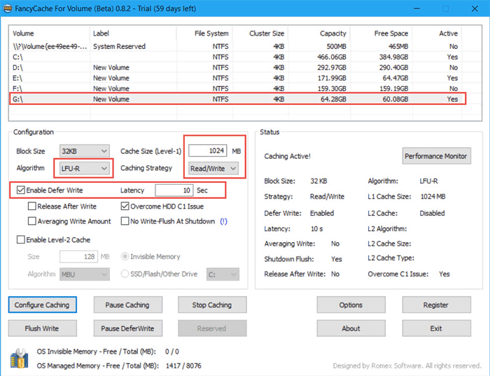 can the box drive cache be moved from the c drive in windows