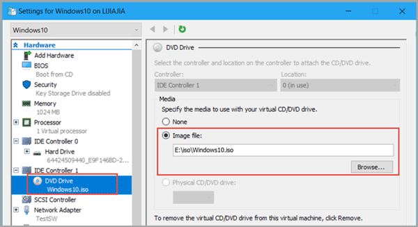 add iso file to dvd