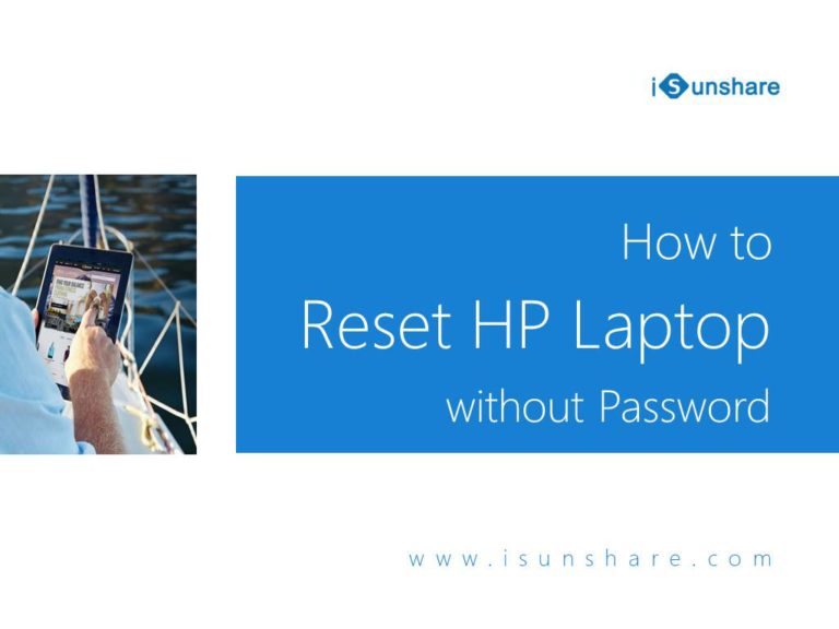 how to factory reset hp laptop without password