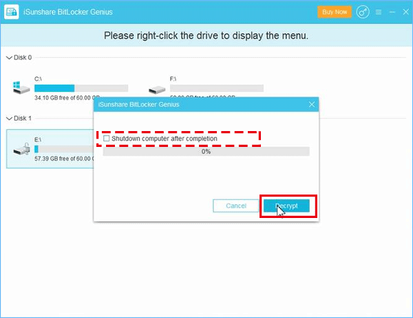 decrypt BitLocker USB