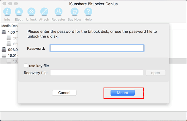 se bitlocker drive on mac