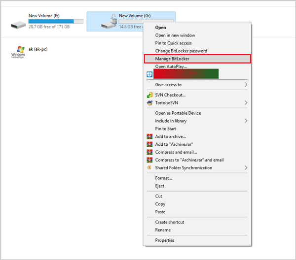 manage bitlocker