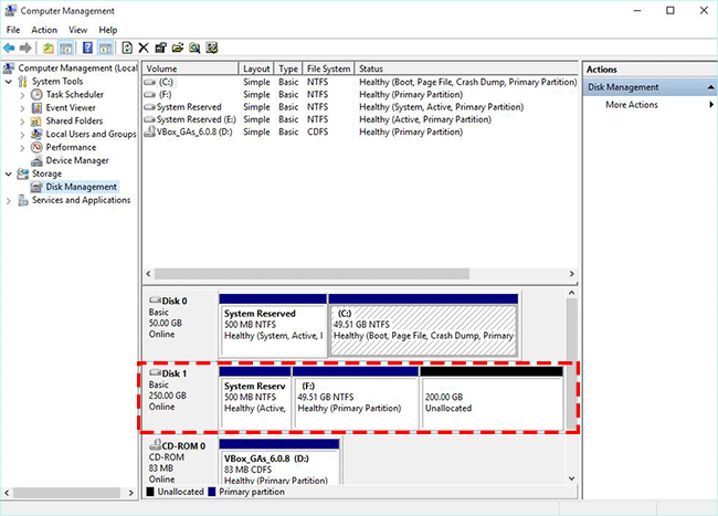 unallocated space in SSD after cloning