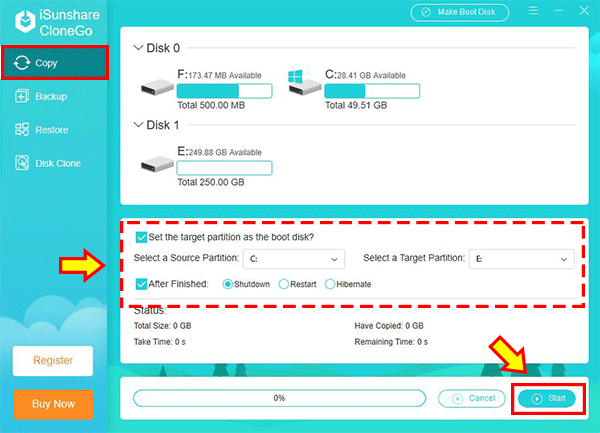 clone only Windows OS to Samsung SSD