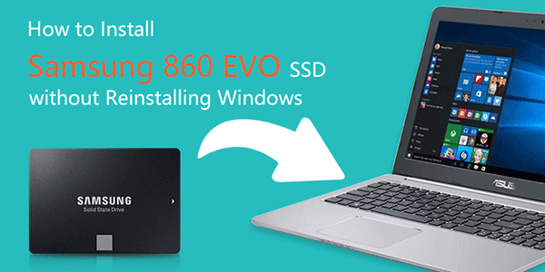 install samsung 860 evo without reinstalling windows os