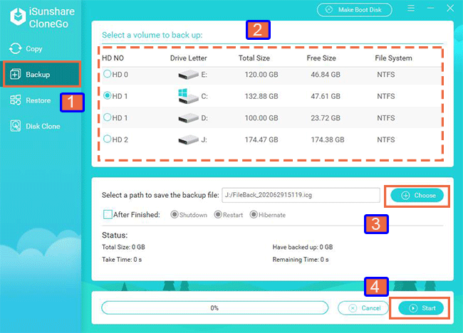 backup system partition