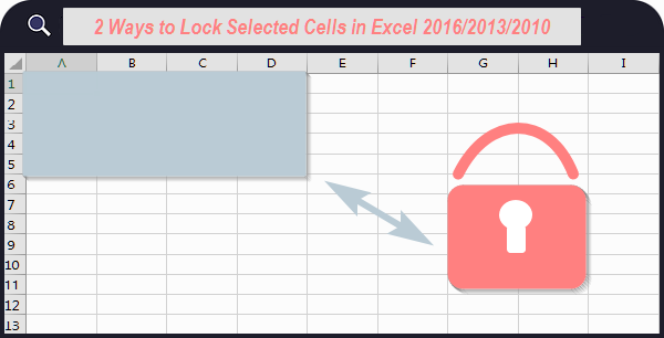 lock selected cells in Excel