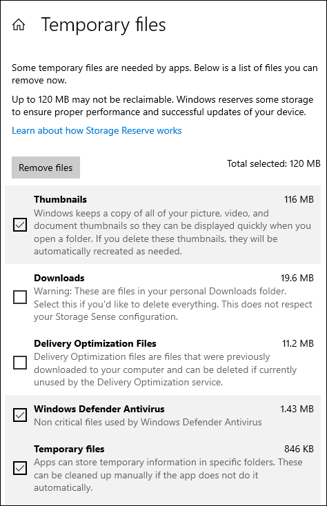 what is the temporary files on C Drive