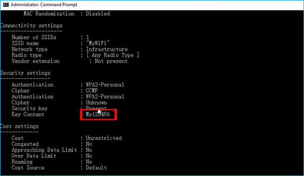 find your wifi password using cmd