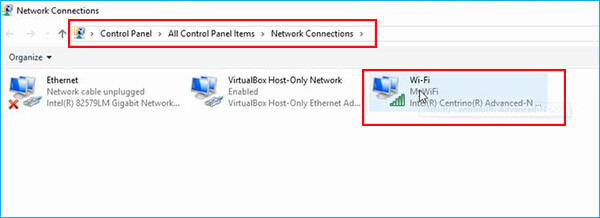wifi in Network connection