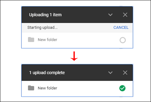 the files will be stored in google drive