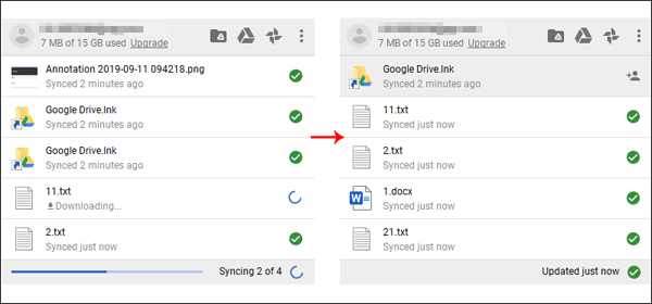 Upload folders by Google Drive