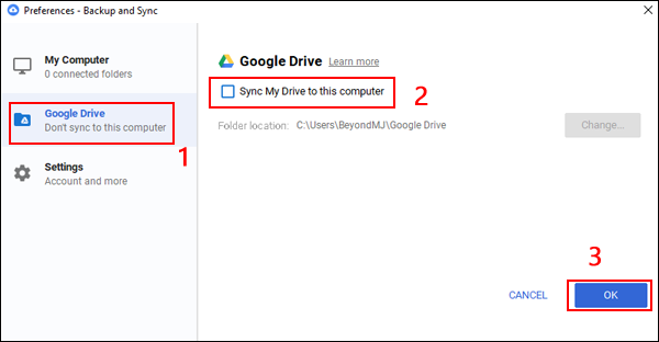 uncheck-the-box-to-stop-syncing-google-drive-to-computer