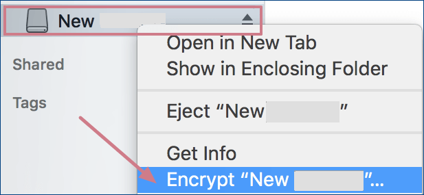 choose encrypt usb drive