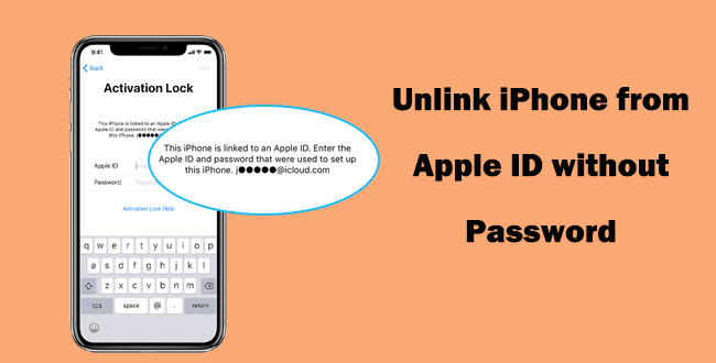 unlink iPhone from Apple ID without password