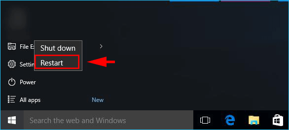 restart Windows 10