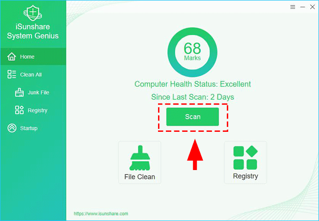 scan junk files in Windows 10