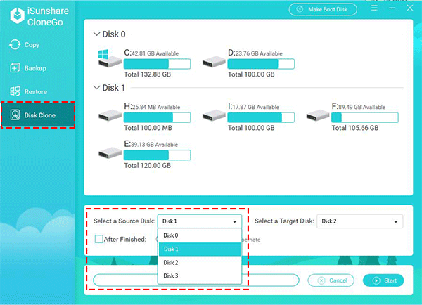 set source disk