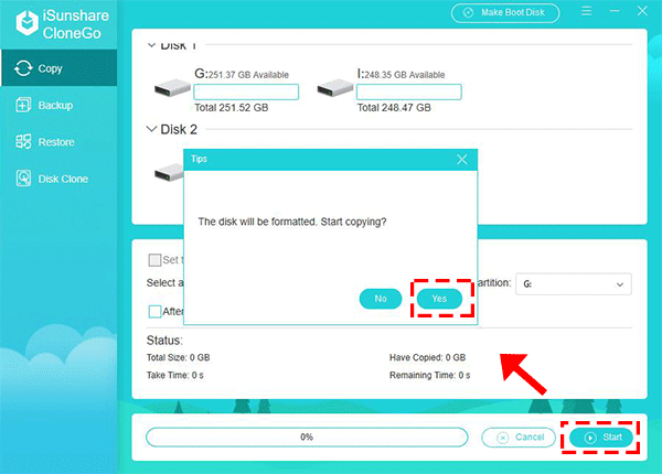 start cloning the simple volume