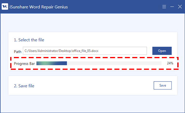 Word file restore process