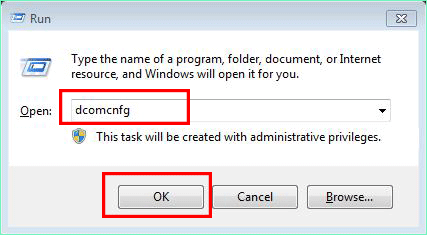 run dcomcnfg