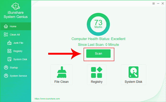 scan junk files in virtual machine