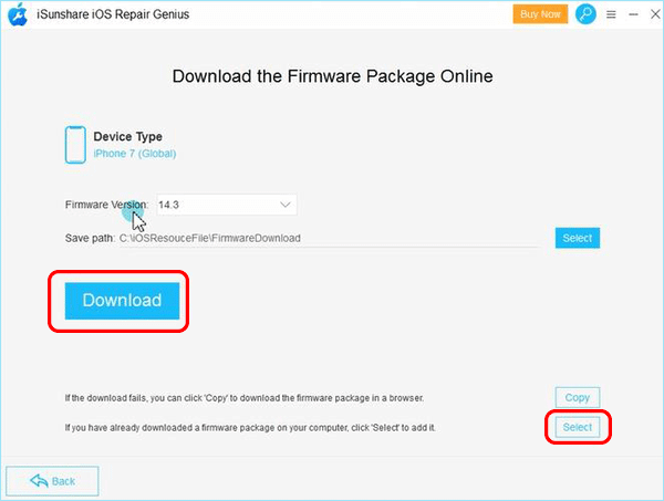 download firmware package