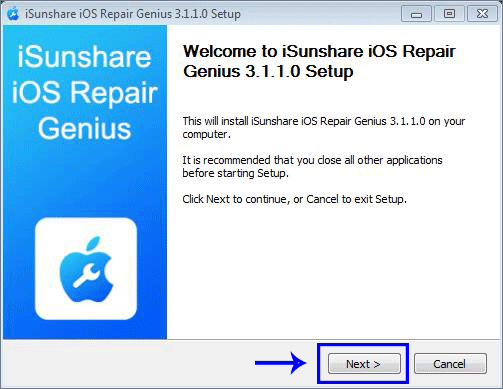 install iSunshare iOS Repair Genius