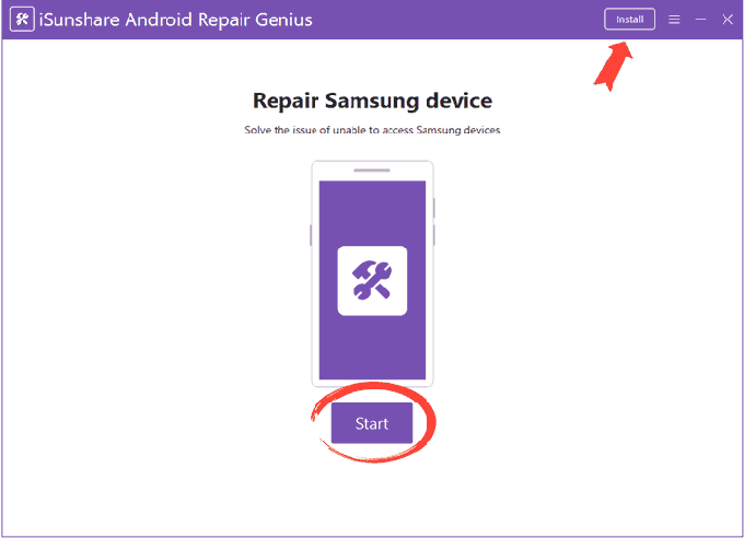 start-android-repair-genius