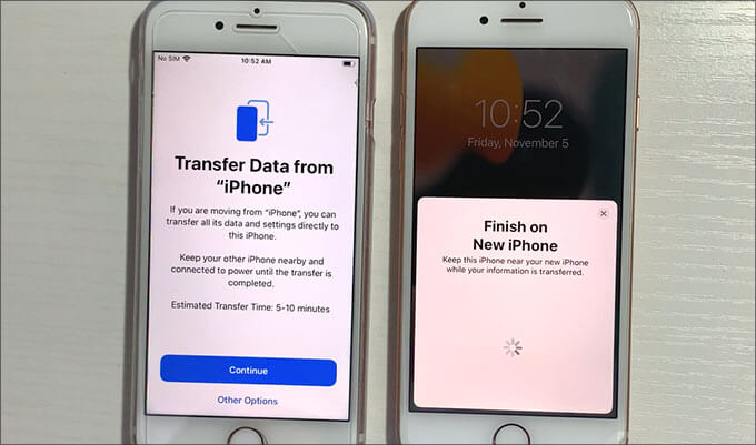 transfer data from old iPhone to new iPhone
