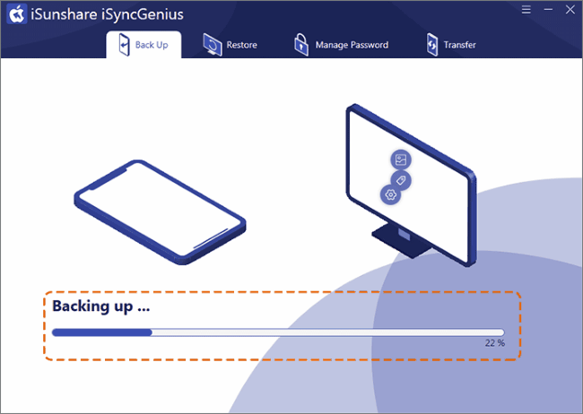 backing up files process