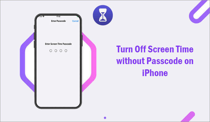 turn off screen time without passcode on iPhone