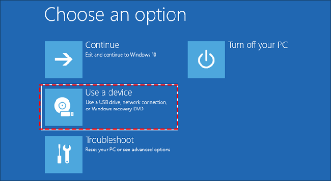 select Use a device