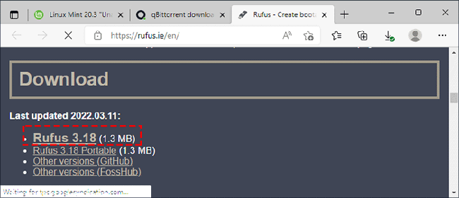 download Rufus 3.18