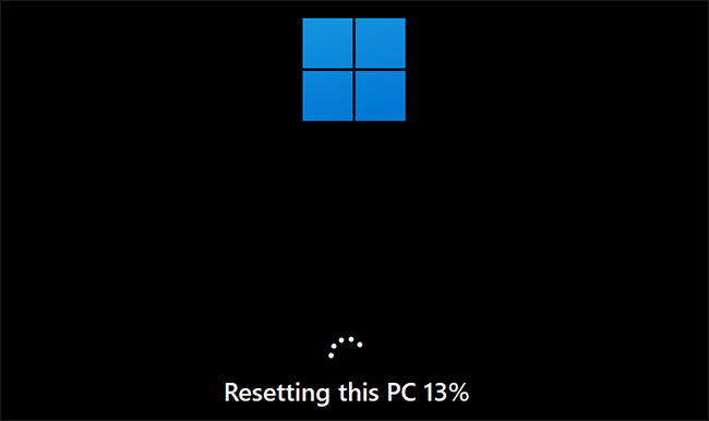 resetting this PC