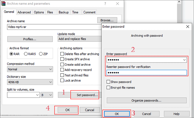 encrypt-files-using-winrar