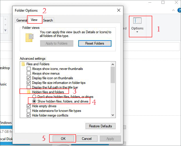 how to view hidden files