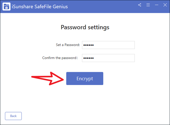 set at least 6 digits password